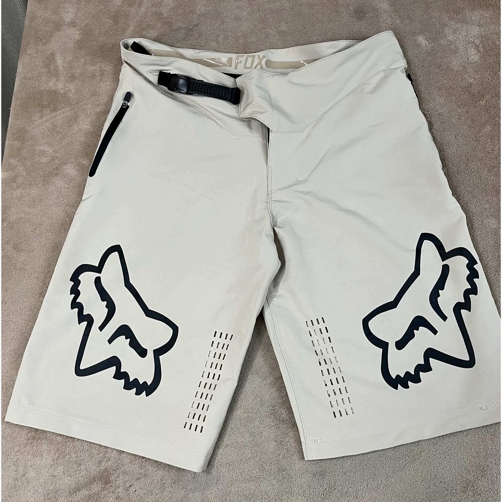 Fox Racing Defend MTB Shorts Men's 36(38) Beige Polyester Motocross Cycling EUC